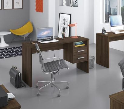 Mesa para Escritório Athenas  com 2 Gavetas ! Pronta Entrega !