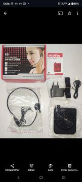 Amplificador de Voz - Microfone - Rádio FM - Gravador