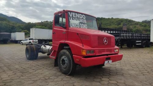mercedes benz/ lk 1414, ano 1990/1991, vermelho
