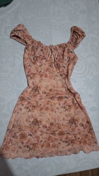 Vestido Floral Rosa Camponesa