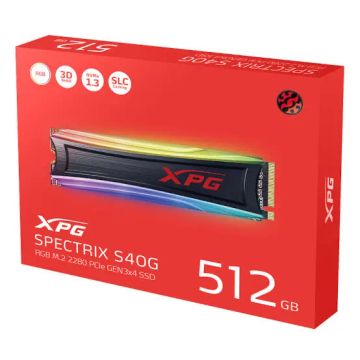 SSD XPG SPECTRIX S40g 512GB RGB M.2 PCIe NVME