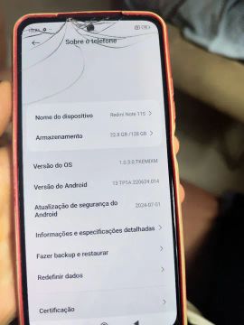 Redmi Note 11S - Tela Quebrada