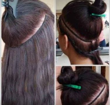 Faço manutenção de mega hair 