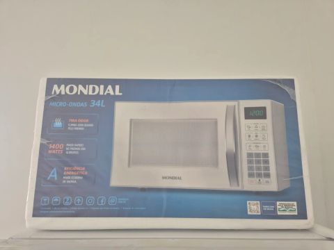 ? VENDO MICRO-ONDAS MONDIAL 34L - NOVO, NUNCA USADO! ?