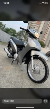 Moto Honda Biz 125 - Cinza - 2012