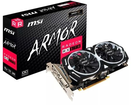 Placa de Vídeo MSI Radeon RX 480 Armor OC 8GB
