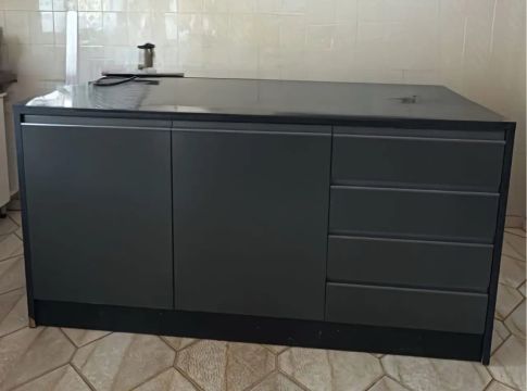 Armário de Cozinha Preto