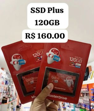 SSD Plus 120GB MasterDrive - Ultra-Rápido - Novo