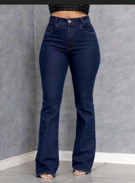 Calça Jeans Flare Azul - Alta Qualidade