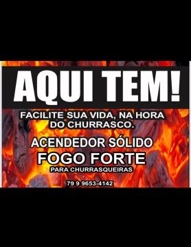 Acendedor Sólido Fogo Forte para Churrasqueiras