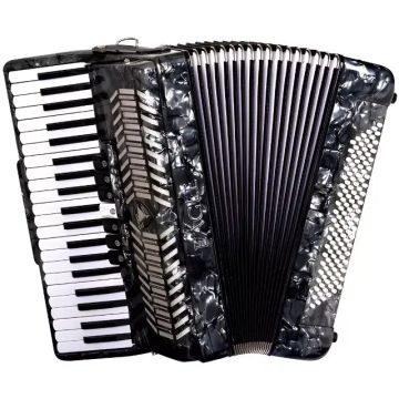 Acordeon Eagle 120 Baixos EGA07120 (PBK) Preto Perolado Completa Com Case e Correia