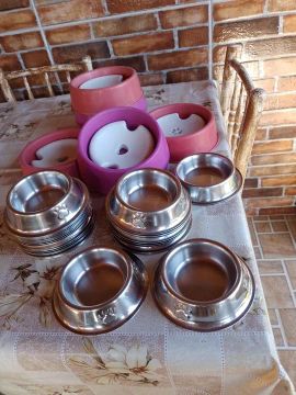 Vendo comedouro inox, bebedouro para pelos longo, cercados ,pallets, berço 