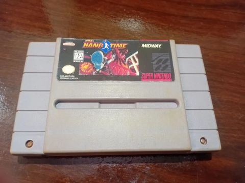 NBA Hang Time original americana para Super Nintendo relabel