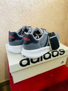 Tênis Adidas Lite Racer 3.0 - Cinza - Novo