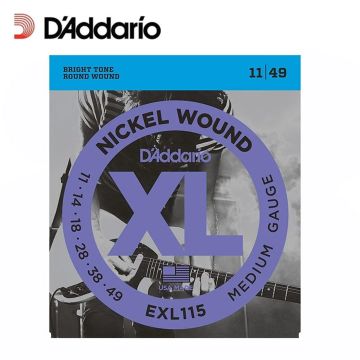 Cordas para Guitarra D'Addario XL 11-49 Nickel Wound
