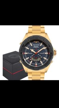 Relógio Technos Skydiver Profissional Dourado