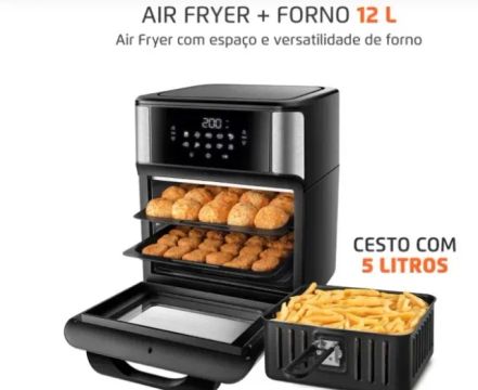 Fritadeira Elétrica sem Óleo/Air Fryer Mondial(Produto novo/lacrado/garantia de fabrica)