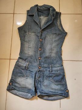 Macacão Jeans Feminino