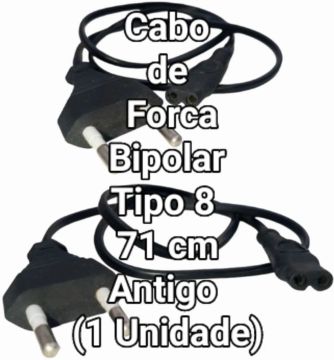 Cabo de Energia, Força Bipolar 2 Pinos Antigo 