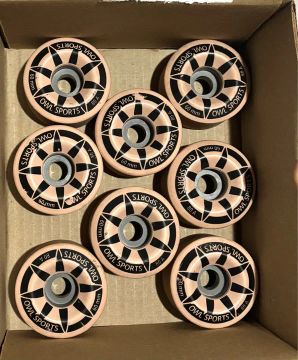 Kit Rodas de Patins Quad Owl Sports 80A 60mm