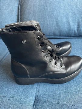 Bota Coturno Tratorada Feminina Preta - Via Marte