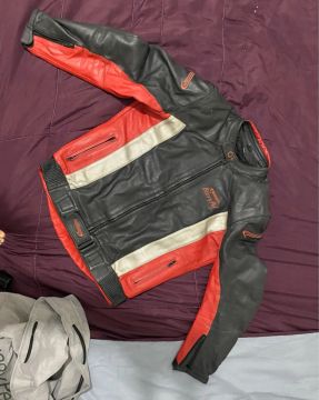 Conjunto de Moto (couro legítimo) 