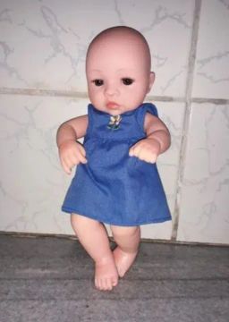 Mini Bebê em silicone - Tamanho 25cm