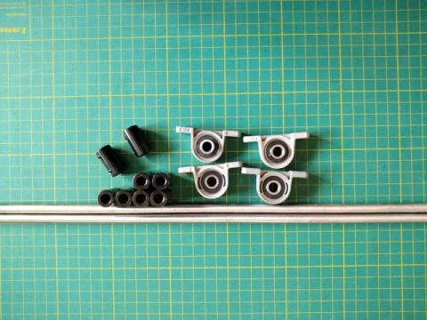 Kit Mancal + Guia Linear + Acoplamento Rígido 8mm Ø8