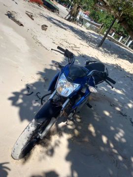 Honda CG 160 - Azul -  Moto impecável! 