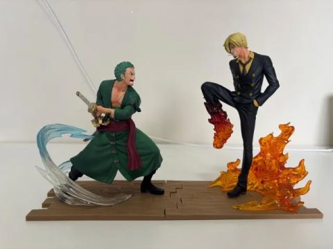One Piece (Diorama): Sanji x Zoro - Log File Selection Fight (vol. 1 e 2)-BANDAI/BANPRESTO
