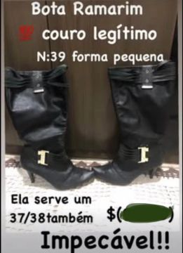 Bota Ramarim Couro Legítimo N:39