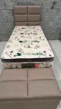 CAMA SOLTEIRO DE MOLAS ENSACADAS NOVA DA FÁBRICA 