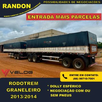 Rodotrem Graneleiro Randon com Dolly esférico 2013/2014