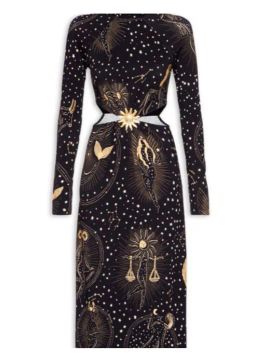 Vestido Longo Estampado Farm PP