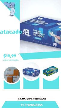 Luva látex procedimento 
