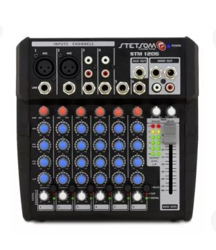 Mesa de Som Stetsom STM 1206 - 6 Canais