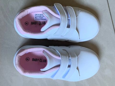 Tênis Infantil para meninas branco novo