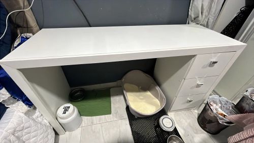 Escrivaninha Branca Moderna