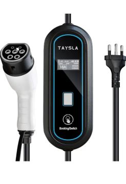 TAYSLA Phantom Carregador EV Portátil 3,5KW 8A 10A 13A 16A Tipo 2 3.5M Cabo De Carregament