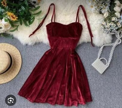 Vestido de Veludo Marsala - Elegante e Novinho!