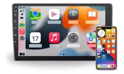 Multimídia 2 Din Android Tela 9' Polegada Carplay 2ram 32gb