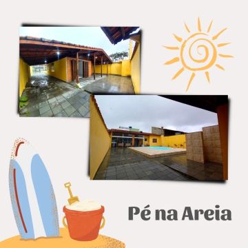 Casa Temporada pé na areia com piscina