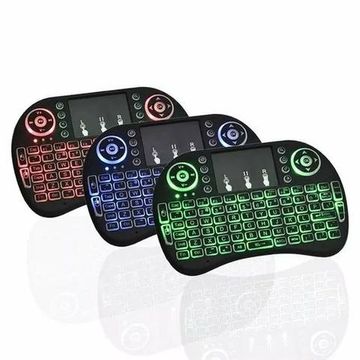 Mini Teclado Led Luz Sem Fio Wireless Touch Pad Universal Pc