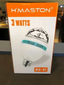 Lâmpada Disco 3W - Iluminação Festa