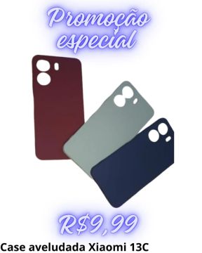 Case Aveludada Xiaomi 13C - Promoção Especial!