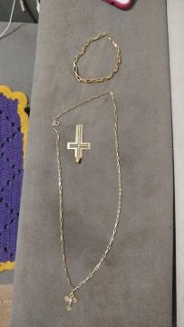 Conjunto de Correntes de Ouro 18k - 13.4 gramas 