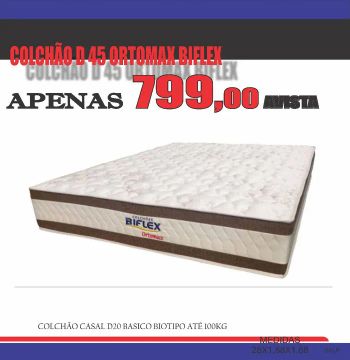 Cama Colchão Casal D45 Ortomax 