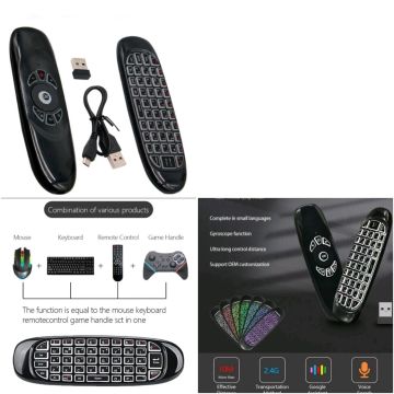 Controle Remoto com Teclado para Smart TV. 