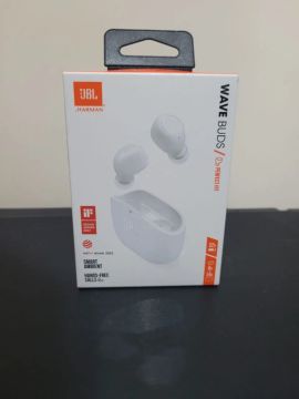Fone De Ouvido JBL Sem Fio Wave Buds branco, Lacrado!