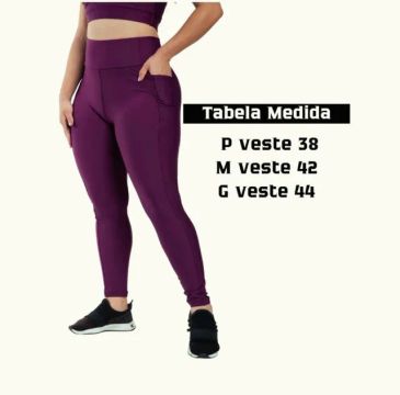 CALÇA LEGGING COM BOLSO LATERAL 